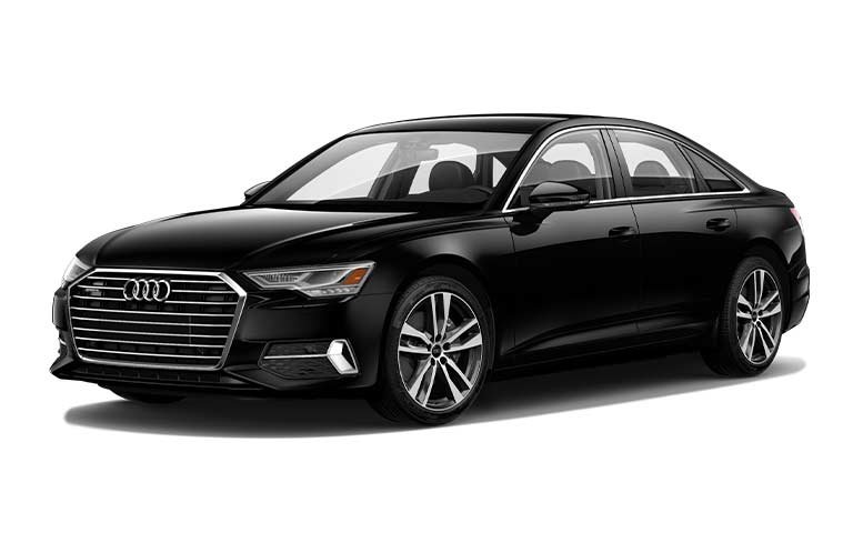 2026 Audi A6 white luxury sedan for Dubai chauffeur service