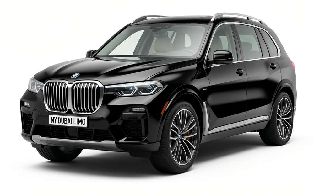BMW X7 luxury SUV for chauffeur hire Dubai with My Dubai Limo