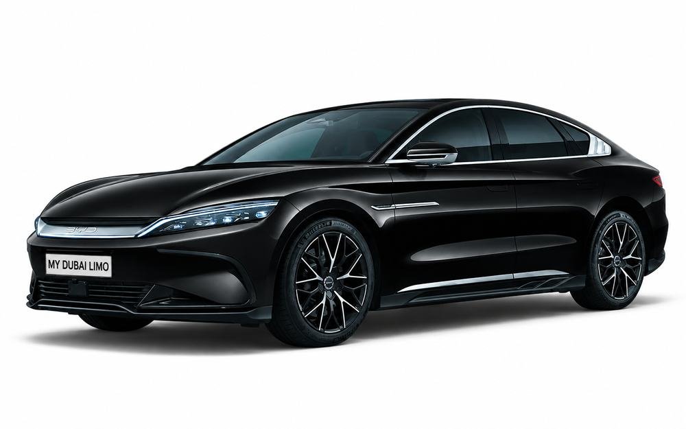 BYD Han luxury sedan for chauffeur hire Dubai with My Dubai Limo