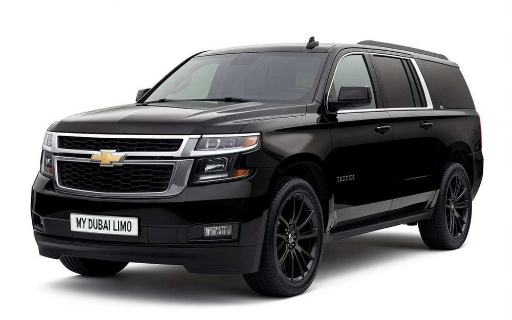 Chevrolet Suburban luxury SUV for chauffeur car hire Dubai with My Dubai Limo