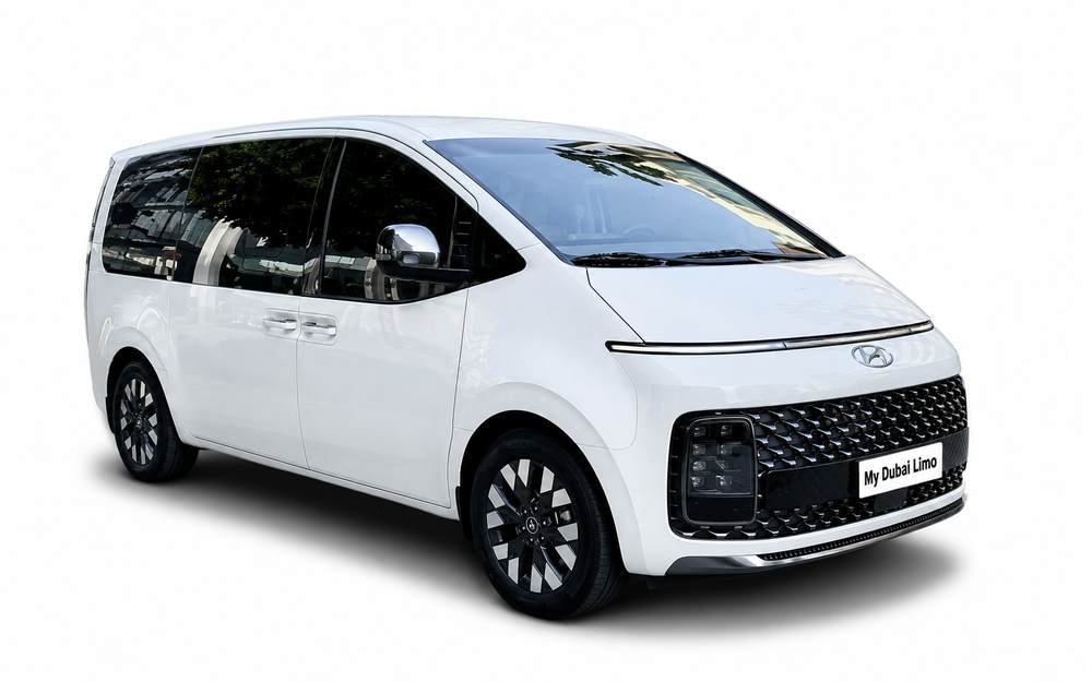 Hyundai H1 luxury van for Chauffeur Hire Dubai by My Dubai Limo