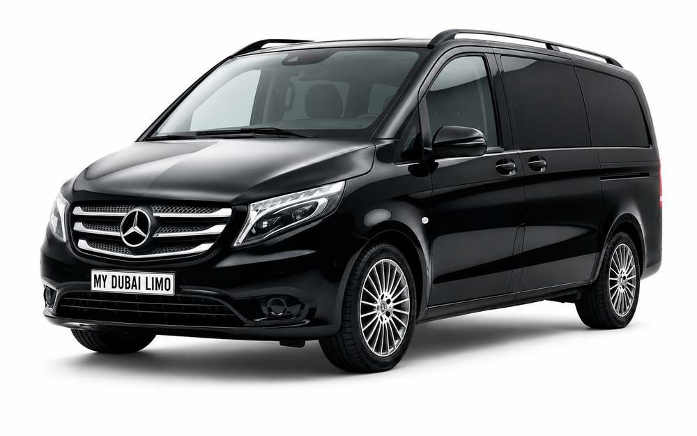 Mercedes-Benz Metris luxury van for chauffeur hire Dubai with My Dubai Limo