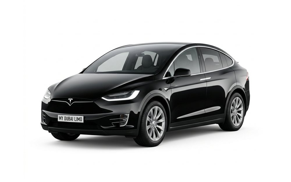 Tesla Model X Luxury Electric SUV Black – My Dubai Limo