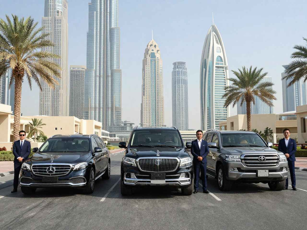 Luxury Cars fleet With chauffeurs For Sharjah to UAE Road
