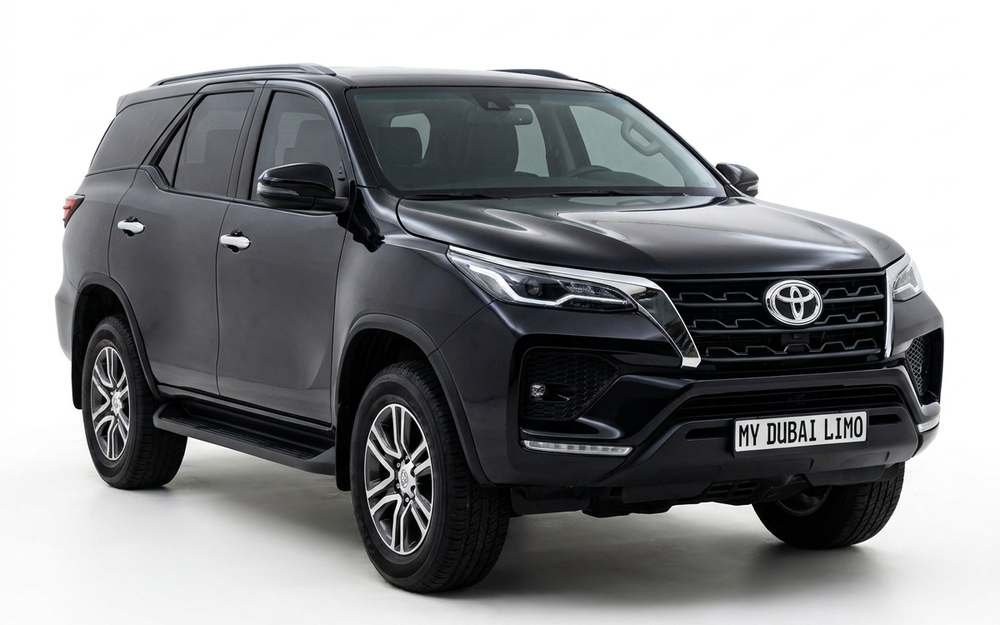 2026 Toyota Fortuner Luxury SUV in Glossy Black – My Dubai Limo