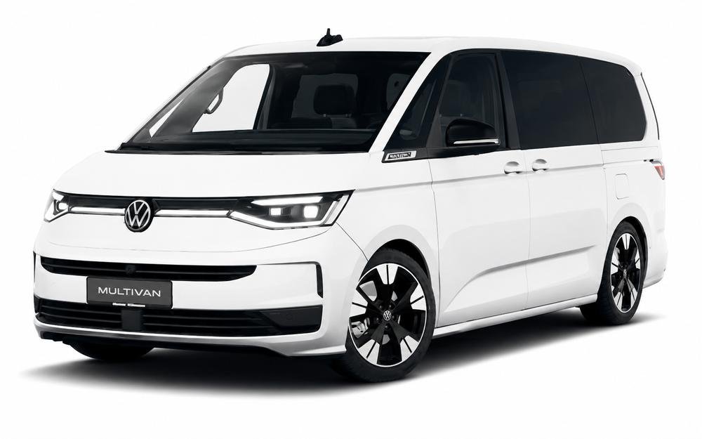 White Volkswagen Multivan luxury van for chauffeur hire Dubai